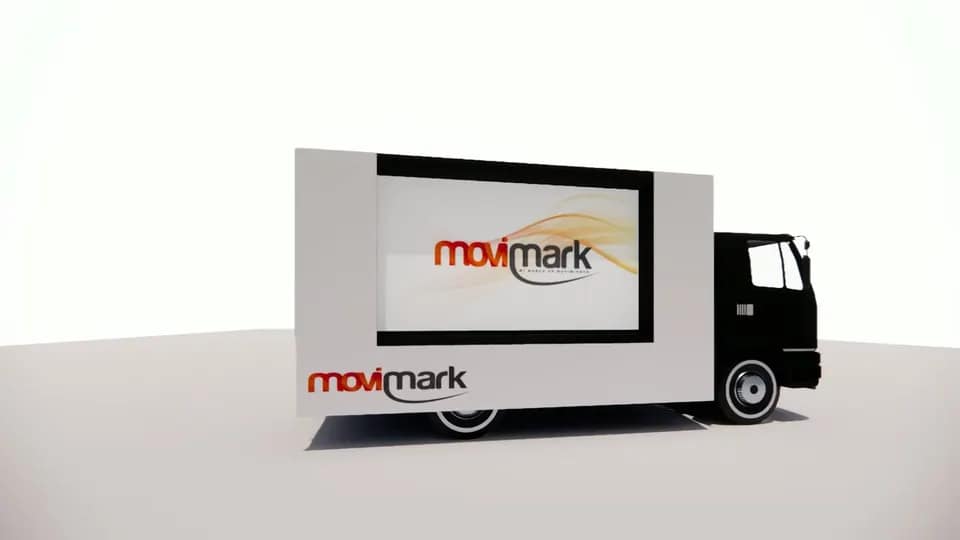 Camión MoviTV de Movimark con pantalla LED de gran formato